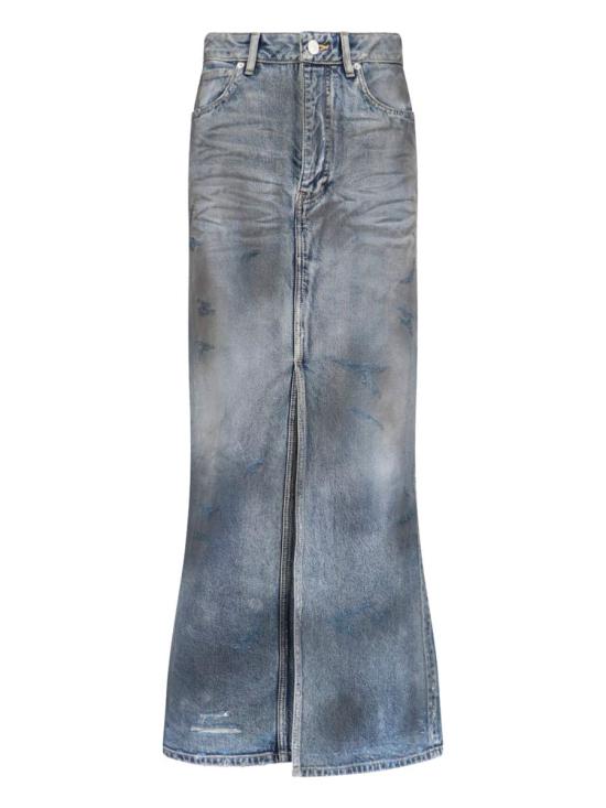  발렌시아가 롱 스커트 744975 TNW014974 BLUE