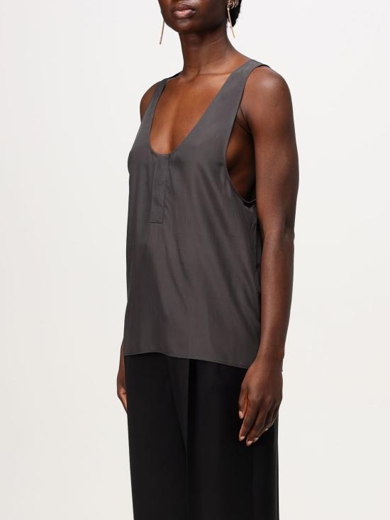 24FW 생로랑 민소매 티셔츠 789945 Y7I22 4280 Black - SAINT LAURENT