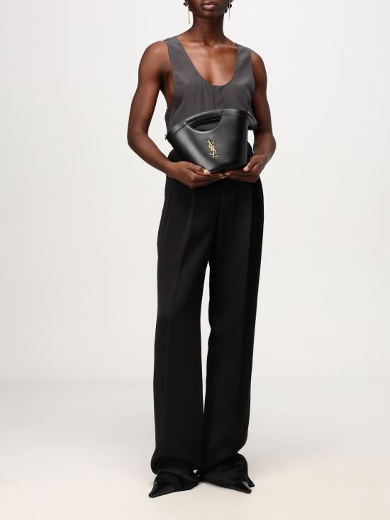 24FW 생로랑 민소매 티셔츠 789945 Y7I22 4280 Black - SAINT LAURENT