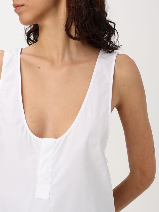 24FW 생로랑 민소매 티셔츠 790074 Y227W 9000 White - SAINT LAURENT