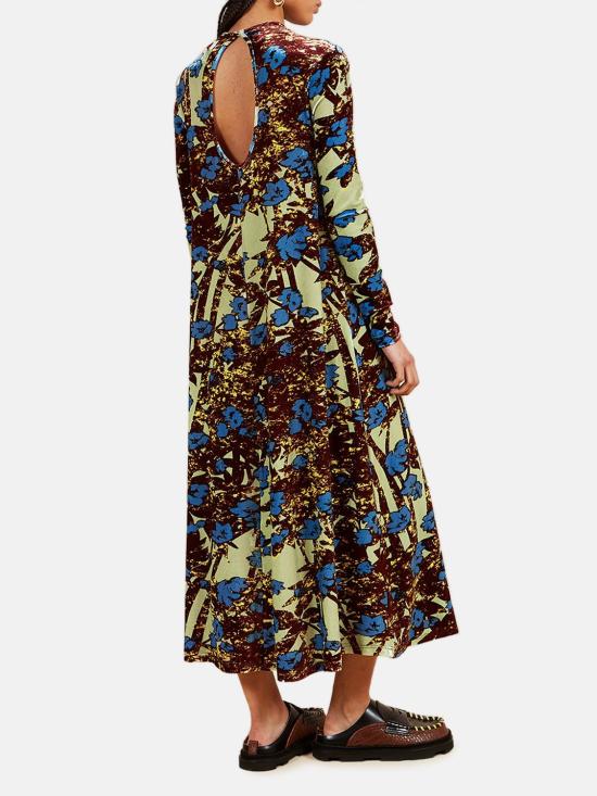 24FW 콜빌 롱 원피스 CVF24191PBY GRNBLU Green - COLVILLE