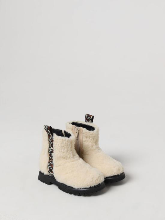 24FW [키즈] 모스키노 미들 부츠 7862601 Yellow Cream - MOSCHINO