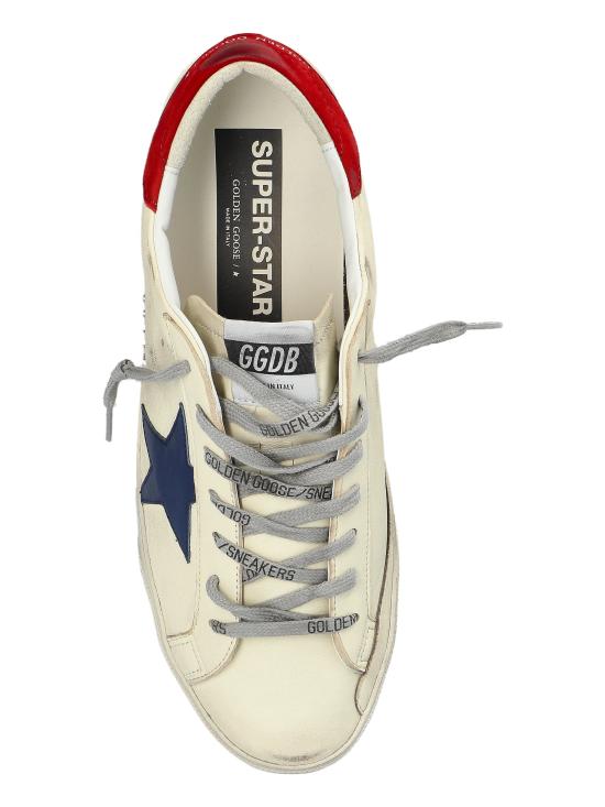 26SS 골든구스 슈퍼스타 스니커즈 GMF00101F006839 10317 WHITE BLUE RED - GOLDEN GOOSE