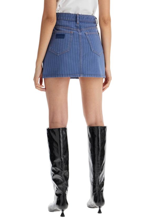 24FW 가니 숏 스커트 J1504 DENIM - GANNI