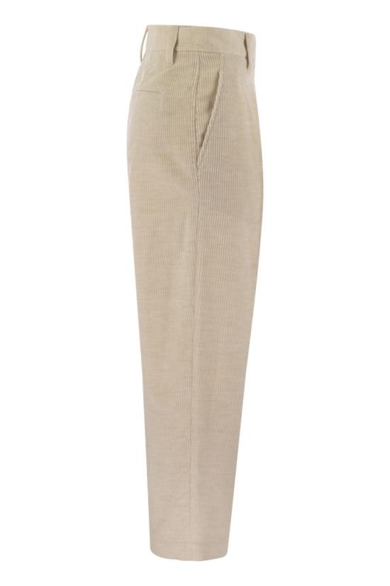  브루넬로 쿠치넬리 스트레이트 팬츠 MP576P8562 IVORY - BRUNELLO CUCINELLI
