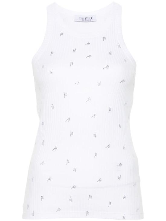 24FW 디 아티코 민소매 티셔츠 247WCT276 WHITE