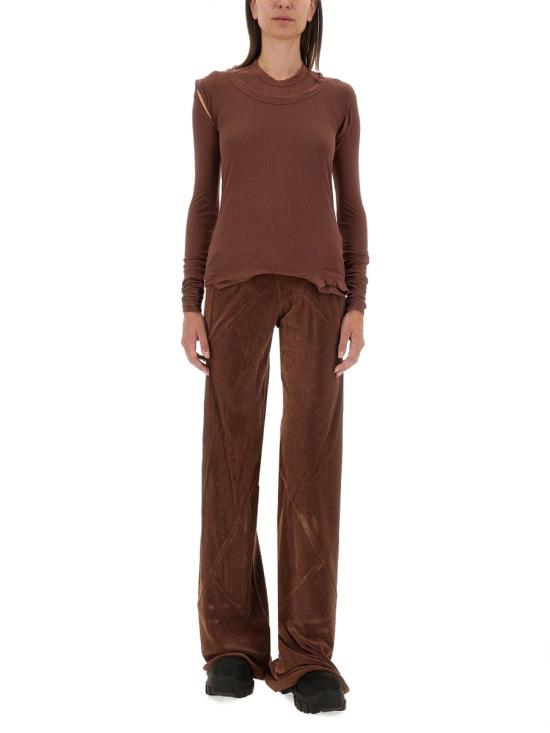 24FW 릭 오웬스 반팔 티셔츠 RP02D3221 BROWN - RICK OWENS
