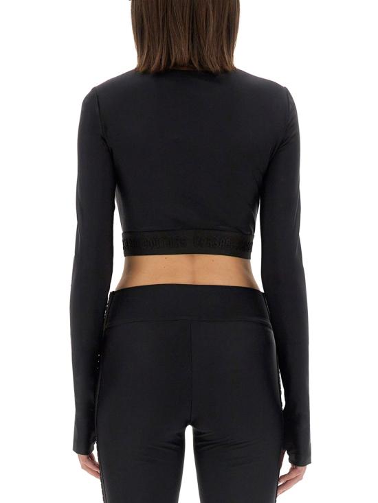 24FW 베르사체 반팔 티셔츠 77HAH218 BLACK - VERSACE