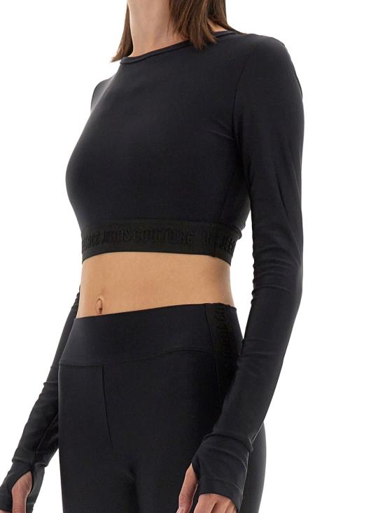 24FW 베르사체 반팔 티셔츠 77HAH218 BLACK - VERSACE