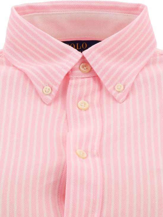25SS 폴로 랄프로렌 스트라이프 옥스포드 셔츠 211664416001CARMELPINKWHITE - POLO RALPH LAUREN
