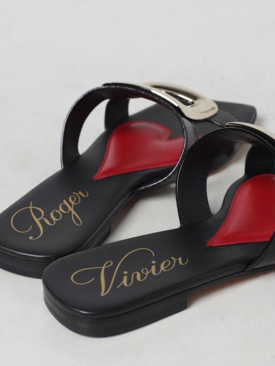 24FW 로저비비에 뮬/슬리퍼 RVW74738070BSS B999 Black - ROGER VIVIER