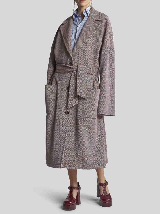 25FW 에트로 코트 WRAA003899TTB52S8462 Nude Neutrals - ETRO