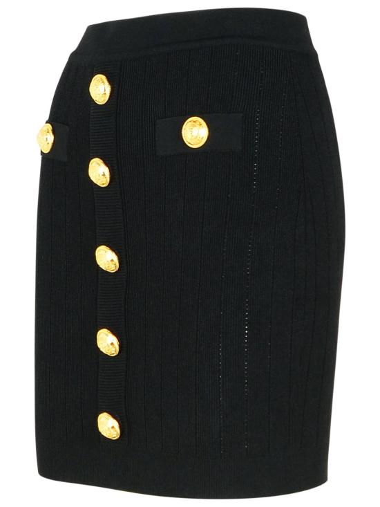 25FW 발망 숏 스커트 EF1LB290KB070PA Black - BALMAIN