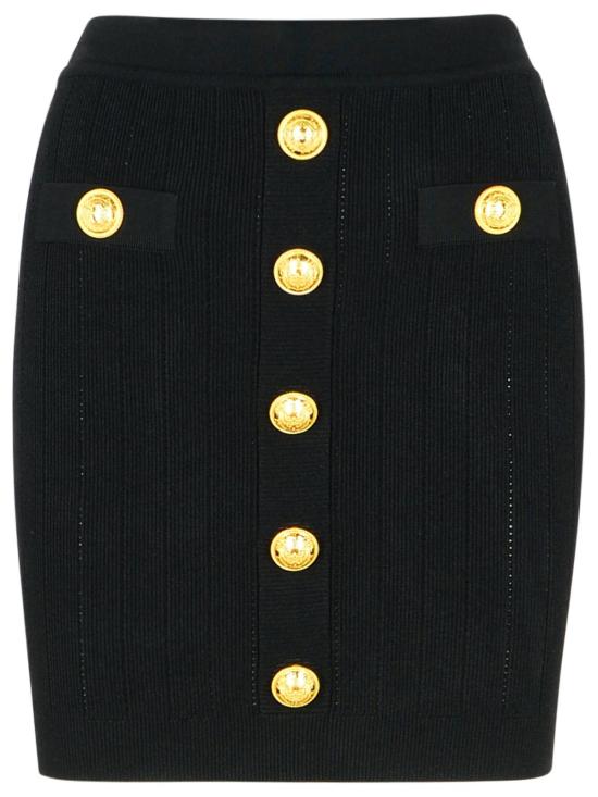 25FW 발망 숏 스커트 EF1LB290KB070PA Black