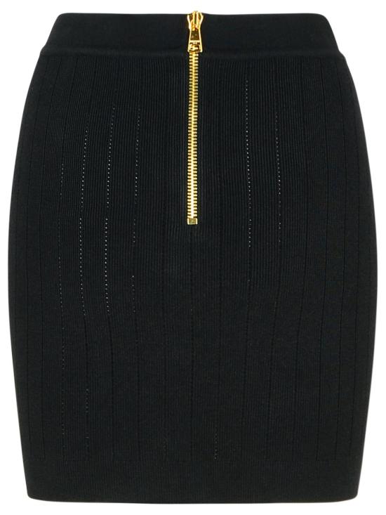 25FW 발망 숏 스커트 EF1LB290KB070PA Black - BALMAIN