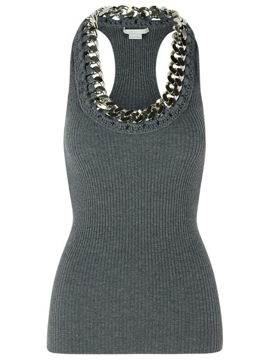 25SS 스텔라 맥카트니 민소매 티셔츠 6K0913 3S25611267 Grey