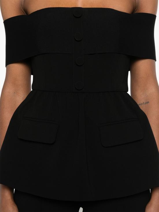 25SS 셀프 포트레이트 점프수트 RS25091JSB BLACK Black - SELF PORTRAIT