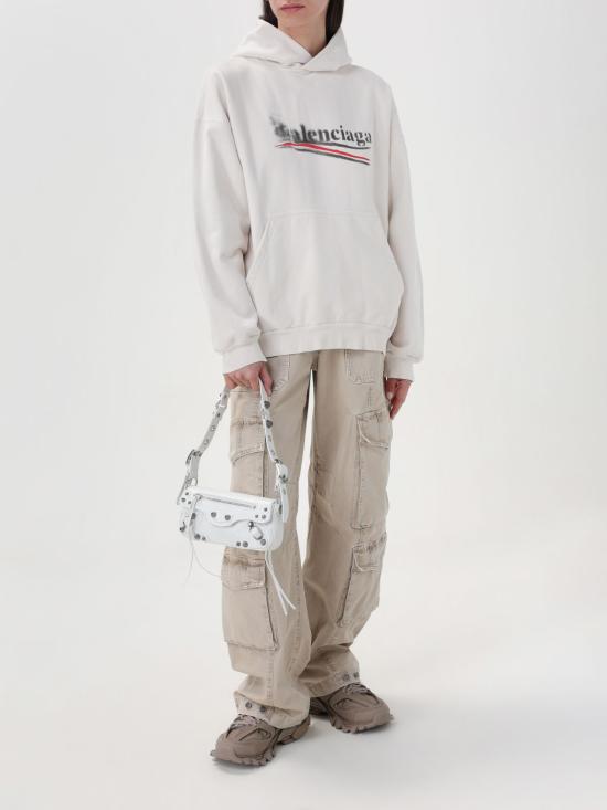 25FW 발렌시아가 LE CAGOLE 르 카골 XS 슬링백 7716701VG9Y 9104 White - BALENCIAGA