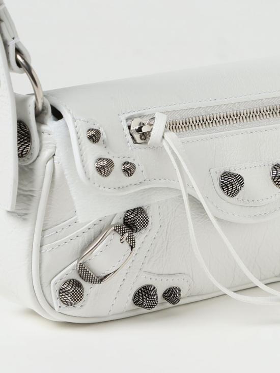 25FW 발렌시아가 LE CAGOLE 르 카골 XS 슬링백 7716701VG9Y 9104 White - BALENCIAGA