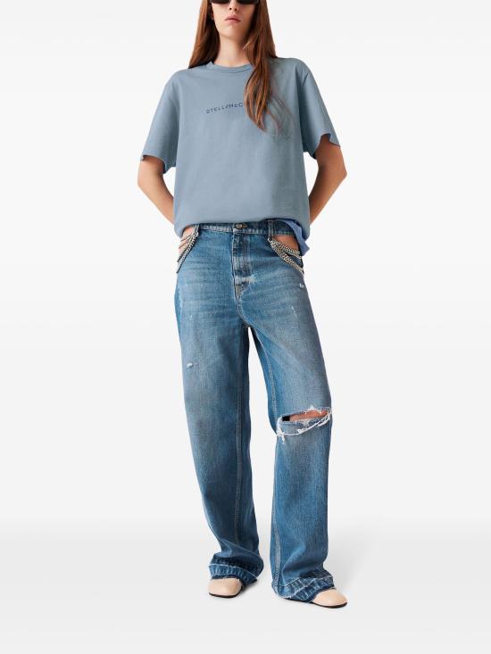 25SS 스텔라 맥카트니 반팔 티셔츠 6J01583SPY48 4700 MINERAL BLUE - STELLA MCCARTNEY