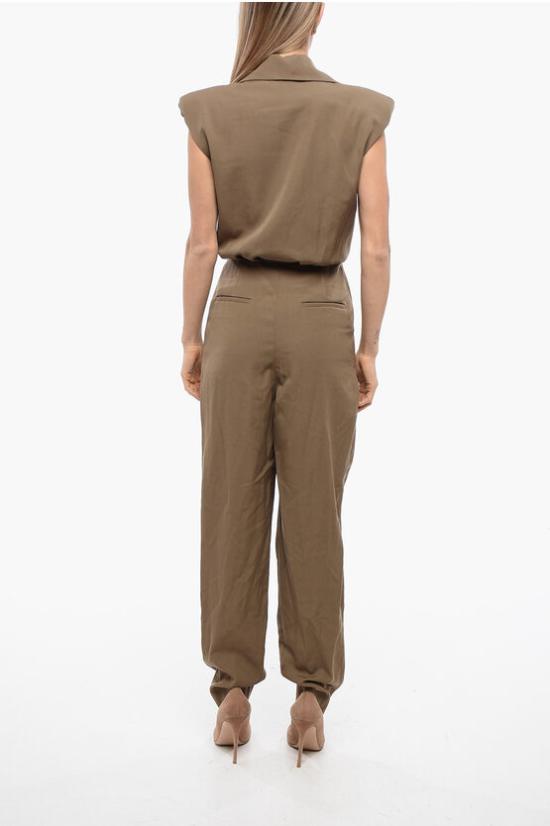  발망 점프수트 XF1PW060WB05 8AD Military Green - BALMAIN