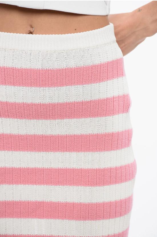  발망 스커트 XF2LB015KB27 GGX Pink - BALMAIN