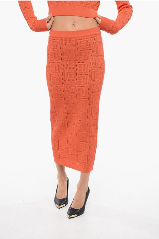  발망 스커트 XF1LD041KB16 2AF Orange