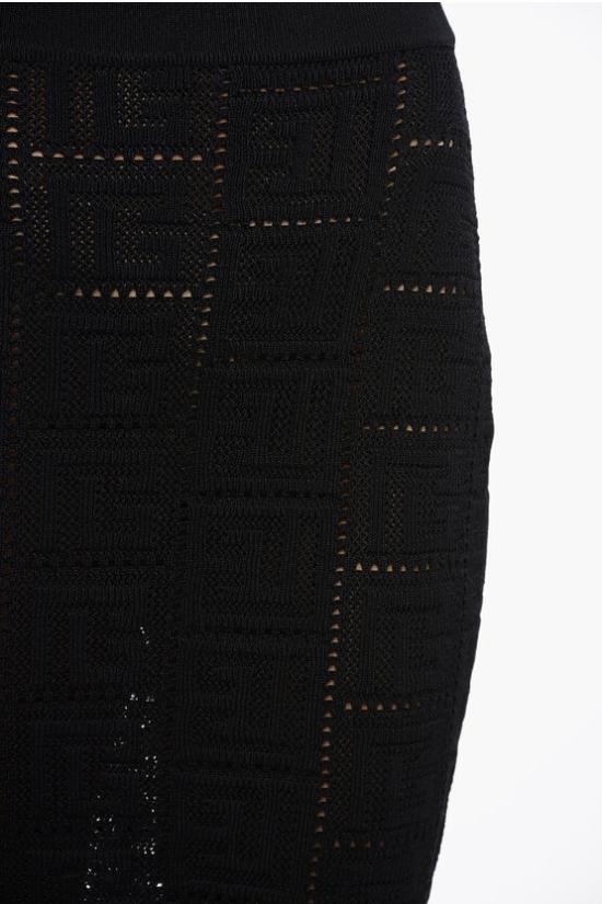  발망 스커트 XF1LD041KB16 0PA Black - BALMAIN