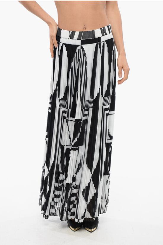  발망 롱 스커트 TF04477I474 EAB Black White