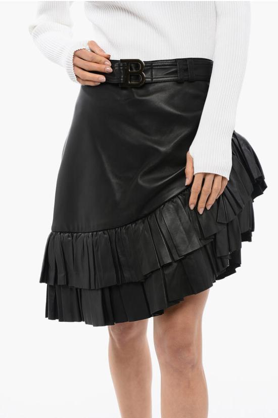  발망 스커트 VF14315L062 0PA Black - BALMAIN