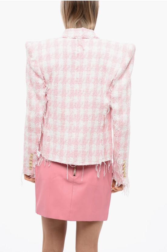  발망 수트 자켓 WF1SK090C304 GGF Pink - BALMAIN