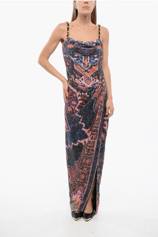  발망 롱 원피스 XF1RN041XB58 AAA Orange