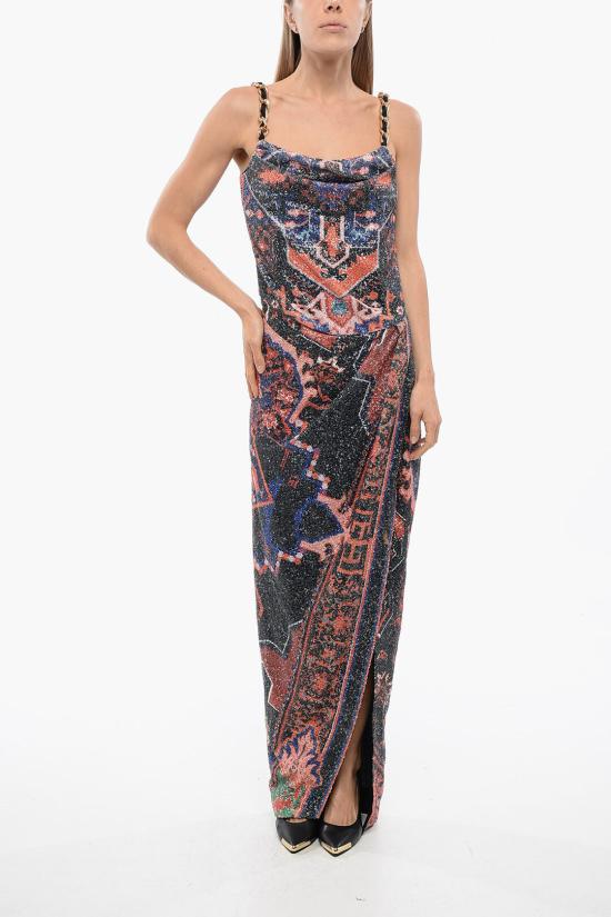  발망 롱 원피스 XF1RN041XB58 AAA Orange