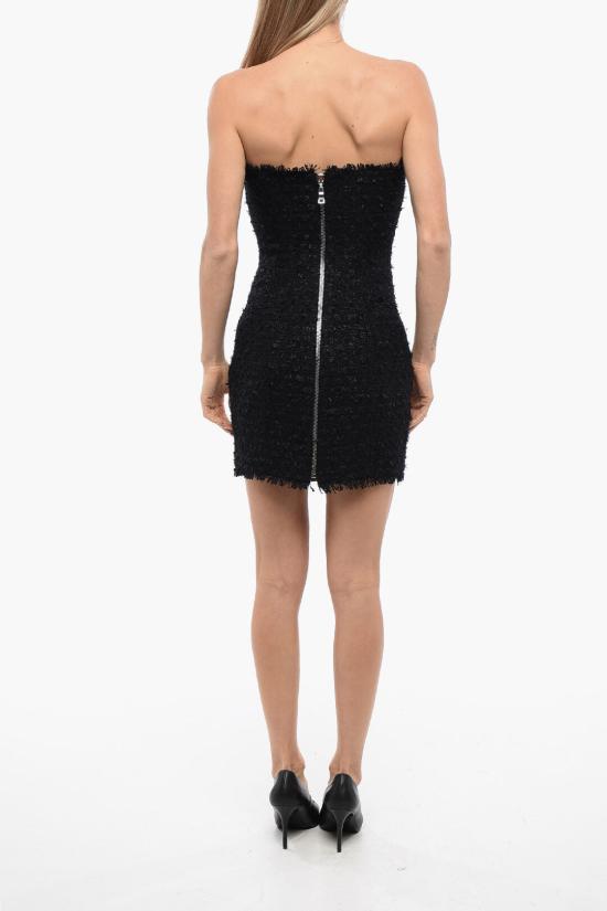  발망 숏 원피스 XF1R1001PB01 EAH Black - BALMAIN