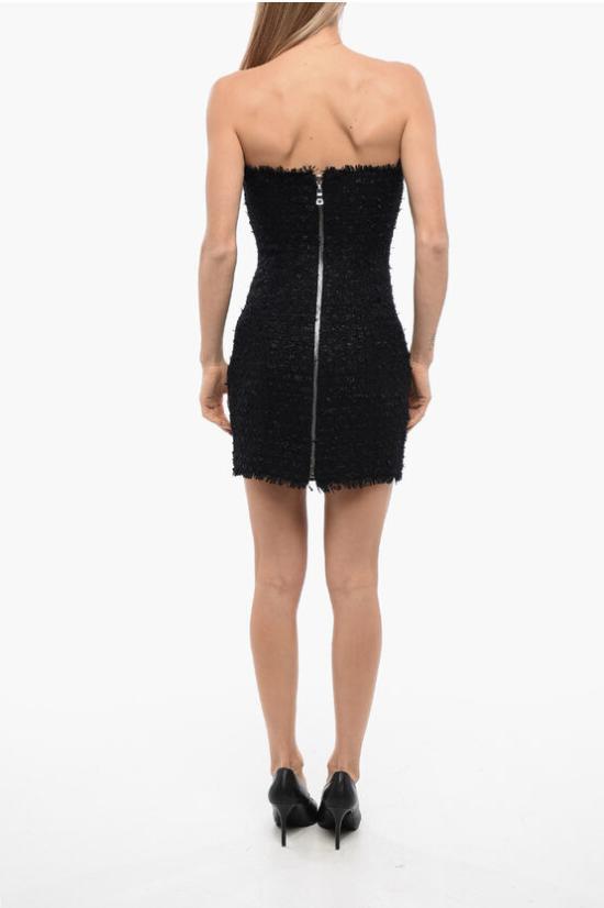  발망 숏 원피스 XF1R1001PB01 EAH Black - BALMAIN