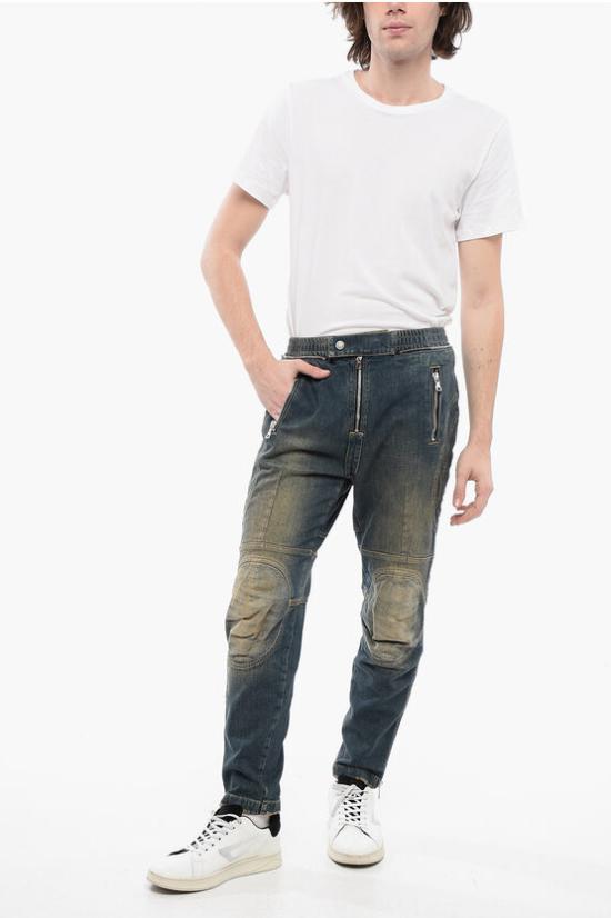  발망 데님 팬츠 YH1MI013DC39 6FC Blue - BALMAIN