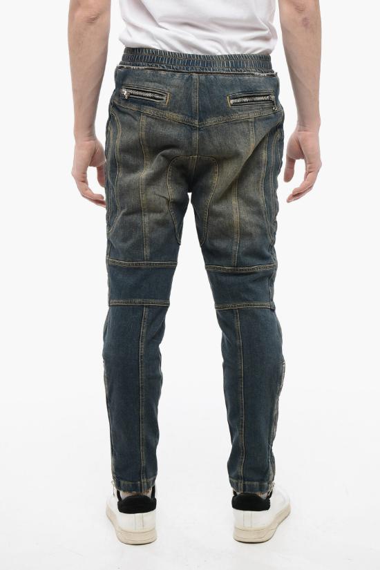  발망 데님 팬츠 YH1MI013DC39 6FC Blue - BALMAIN