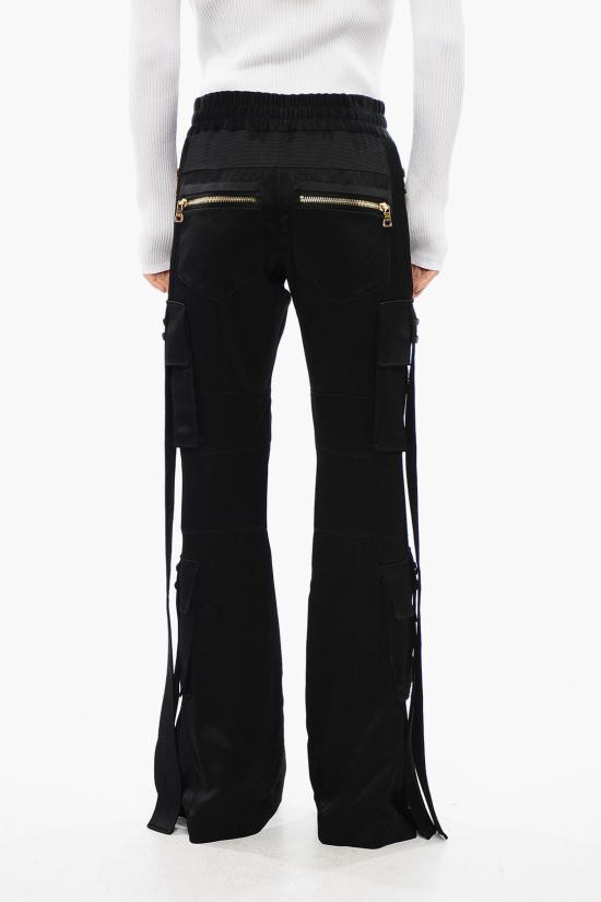  발망 스트레이트 팬츠 XF0PQ085VB01 0PA Black - BALMAIN