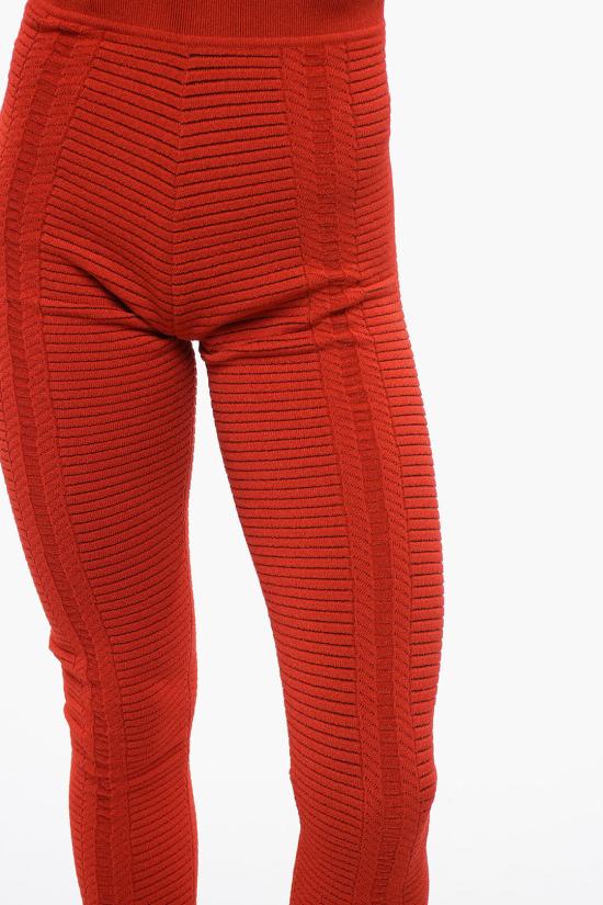  발망 레깅스 XF0PD005KB60 3BX Red - BALMAIN
