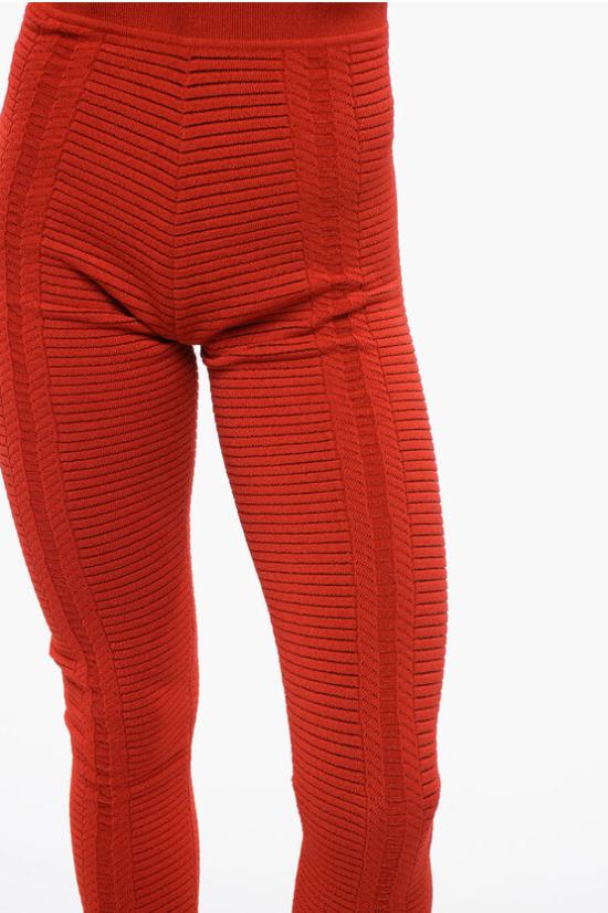  발망 레깅스 XF0PD005KB60 3BX Red - BALMAIN