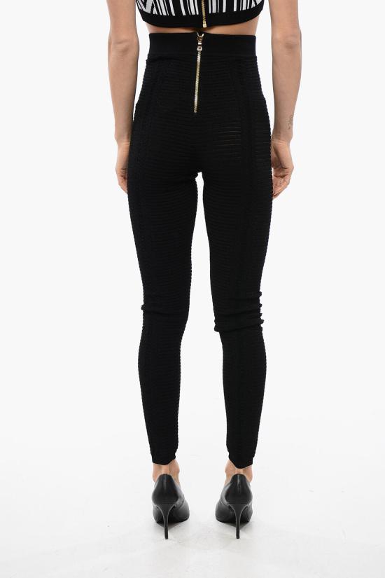  발망 레깅스 XF0PD005KB60 0PA - BALMAIN