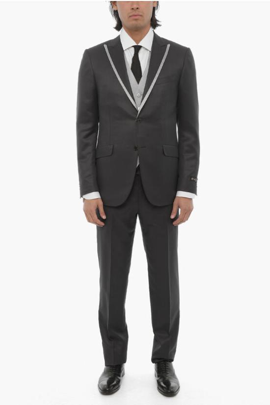  꼬르넬리아니 수트 세트 758095 5110025 001 3 piece Gray