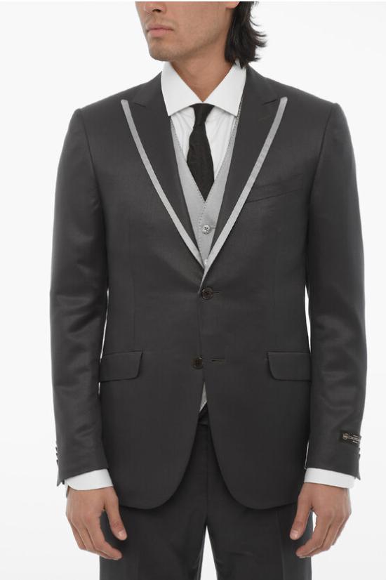  꼬르넬리아니 수트 세트 758095 5110025 001 3 piece Gray - CORNELIANI