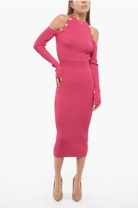  발망 미디 원피스 YF1RL035KB39 4AM Pink