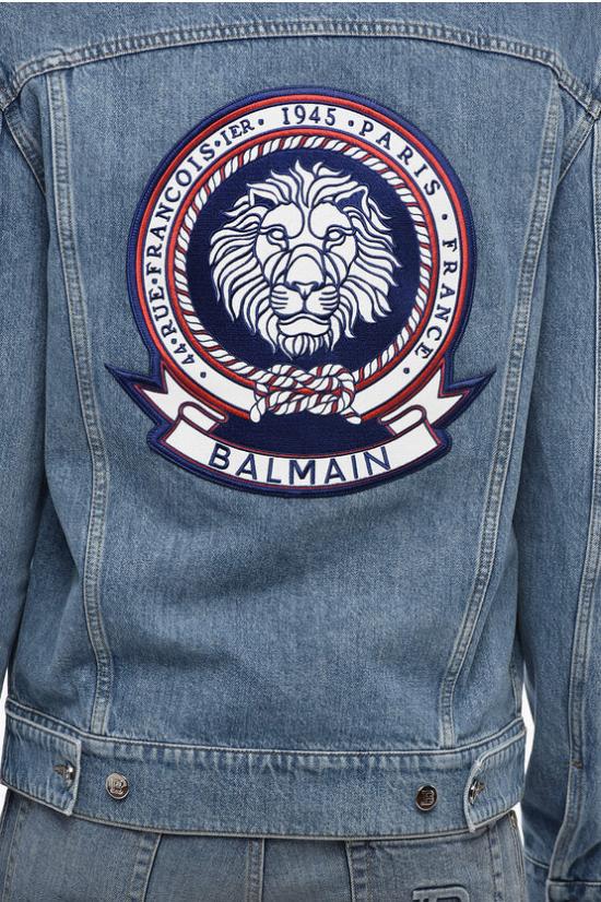  발망 데님 자켓 XH2TC00314DC 6FF Light blue - BALMAIN