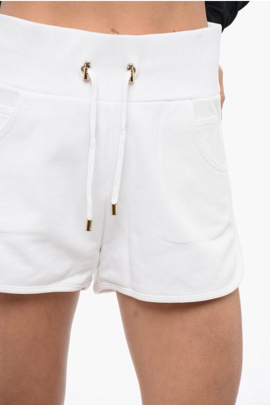  발망 숏팬츠 XF2OA02513JB 0FA White - BALMAIN