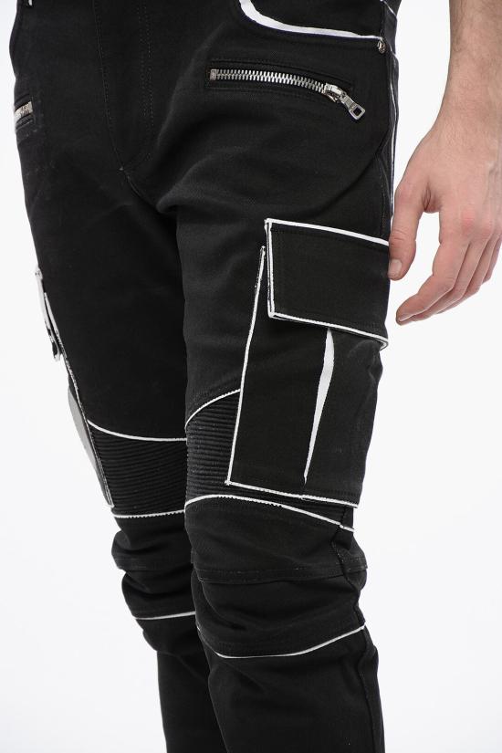  발망 카고 팬츠 XH0MH090DC01 EAB Black - BALMAIN