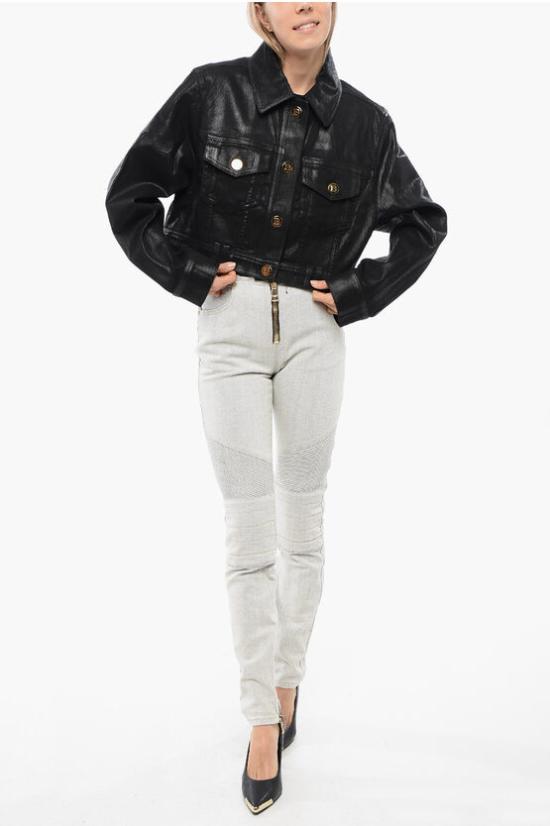  발망 데님 자켓 XF0TC045DC04 0PA Black - BALMAIN