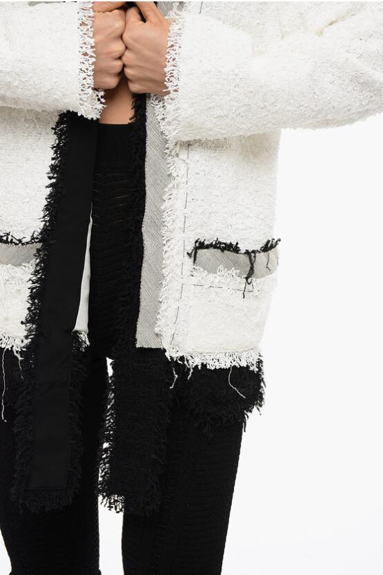  발망 수트 자켓 XF0SM130XC08 GAB Black White - BALMAIN