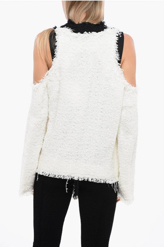  발망 수트 자켓 XF0SM130XC08 GAB Black White - BALMAIN